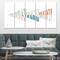 Designart - Watercolor Geometric Triangle III - Transitional Canvas Art